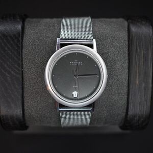Skagen Denmark Ultra Slim Quartz Watch Mesh Band 16LSSM - New Battery